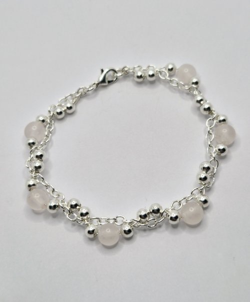 Natalie Patten's Delicate Wire and Chain Bracelet - , Contemporary Wire Jewelry, Making Chain, Chain Making , Beads, clasping the bracelet will create its shape
